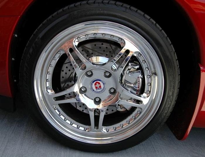 Corvette Brake Rotor Hub Covers - Chrome (Set) : 2005-2013 C6 Non-Z51
