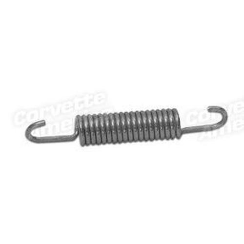 Corvette Park Brake Shoe Spring. Lower- Stainless Steel: 1965-1982