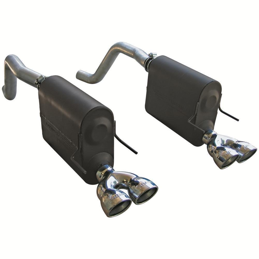 Corvette Exhaust System - Flowmaster Force II (Quad Tip) : 2005-2008 C6