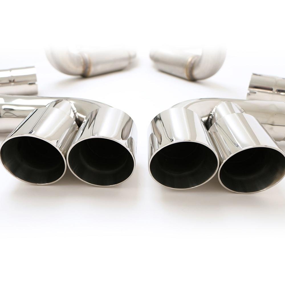 Corvette Exhaust System - B&B Bullet with Quad 4" Round Tips : 1997-2004 C5 & Z06