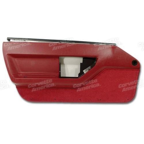 Corvette Door Panel. Red LH: 1984-1985