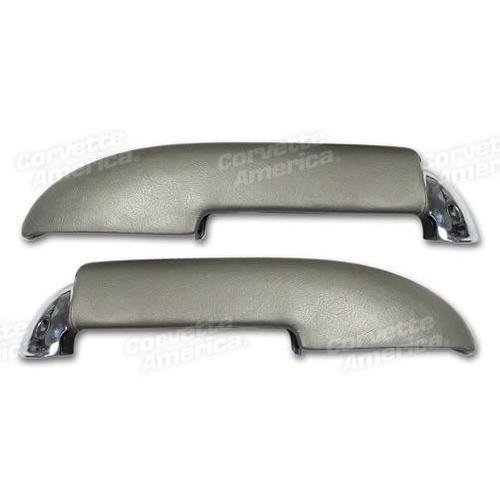 Corvette Armrests. With Chrome End Fawn: 1961