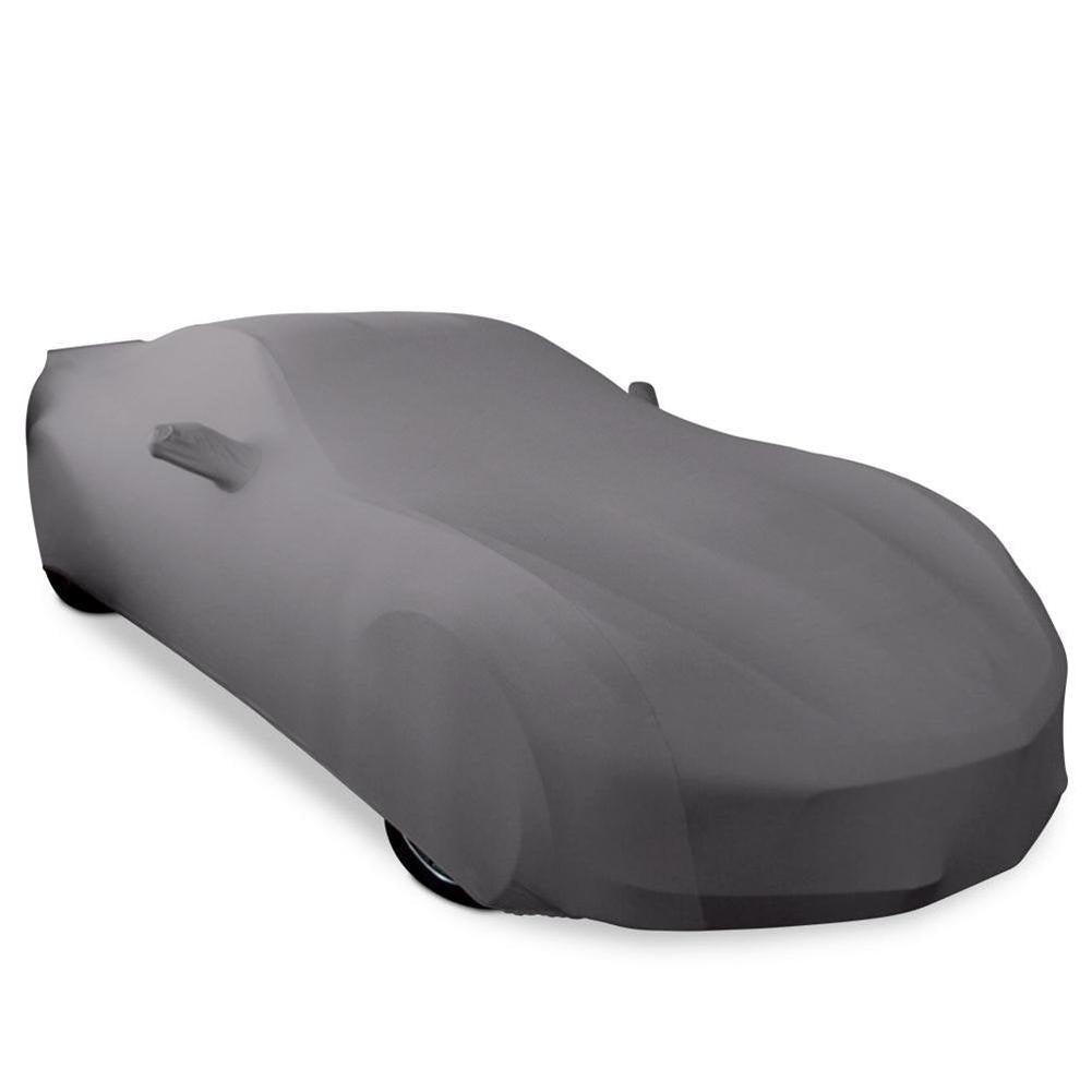 Corvette Ultraguard Stretch Satin Car Cover - Medium Gray - Indoor : C7 Stingray, Z51, Z06, Grand Sport, ZR1