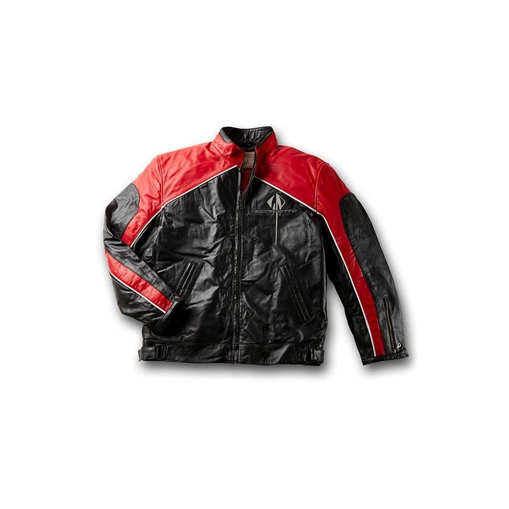Corvette - Black and Red Fish Inlay Jacket, C7 Stingray