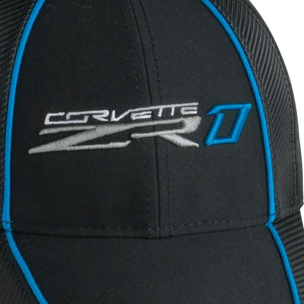 C7 Corvette ZR1 Life Begins at 200 MPH Carbon Fiber Pattern Hat/Cap : Blue Stripe