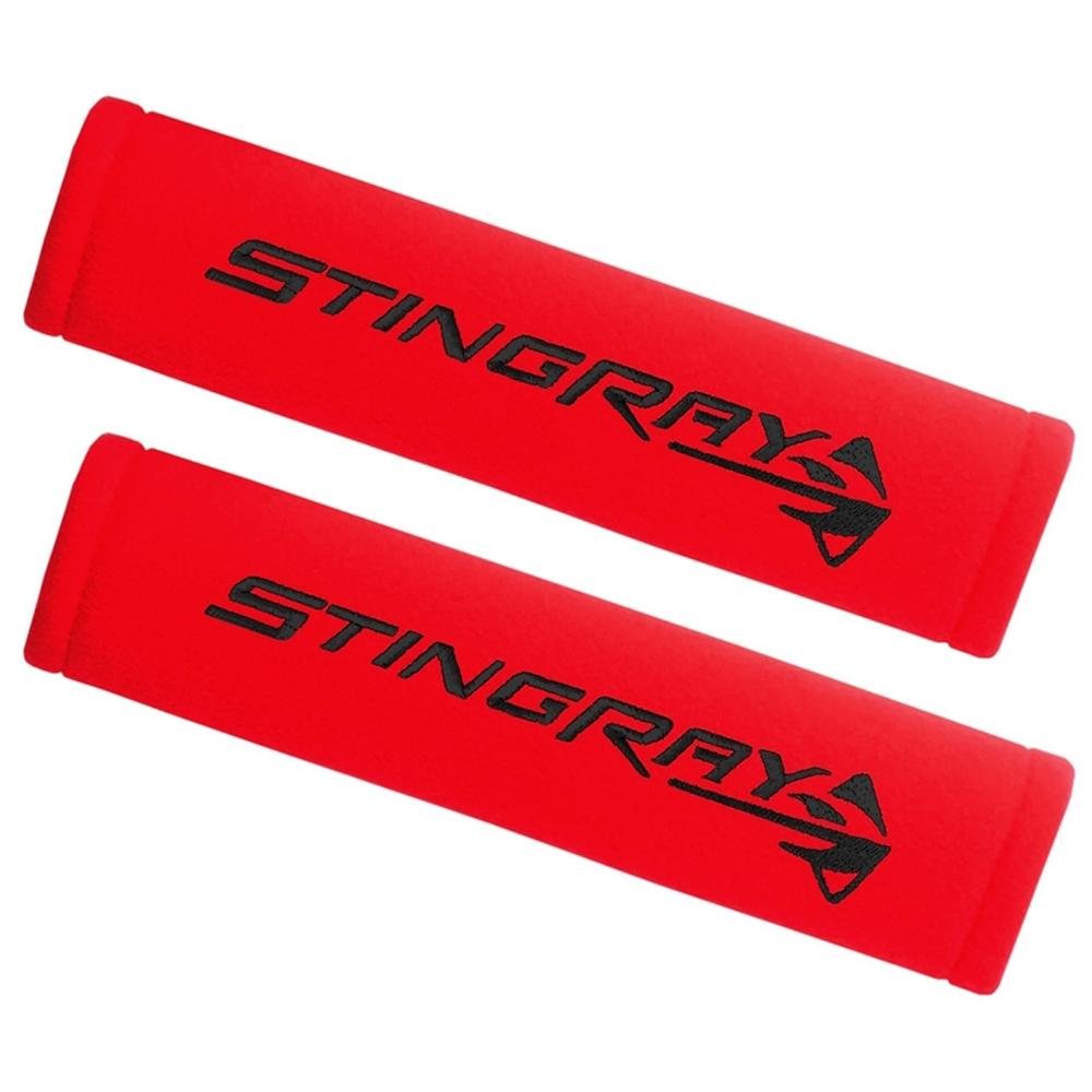 Corvette Seatbelt Harness Pad - Red : C7 Stingray
