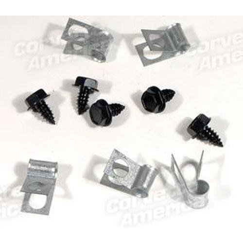 Corvette Fuel Line Clips - 10 Piece Set: 1974-1982