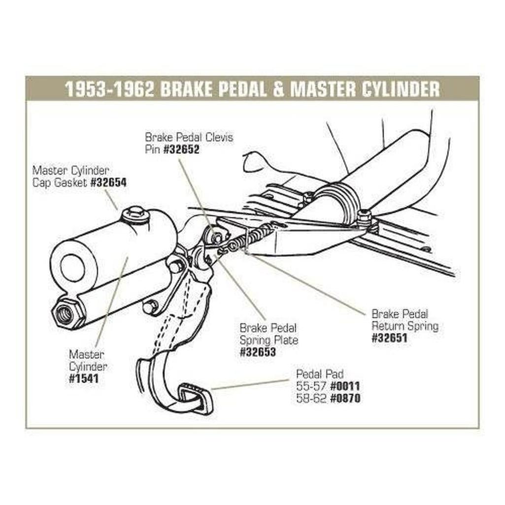 Corvette Brake Line Set. Steel Early: 1953