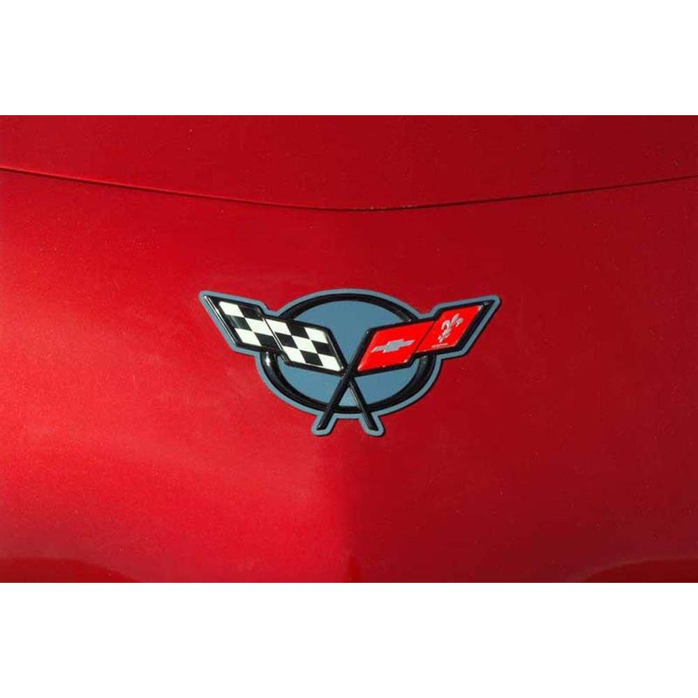 Corvette Convertible Waterfall Emblem Accents Polished Stainless Steel : 1997-2004 C5 & Z06