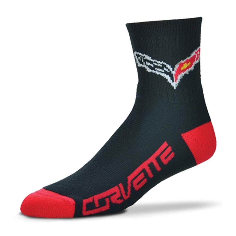 Corvette Team Color Quarter Crew Socks : C7 Stingray