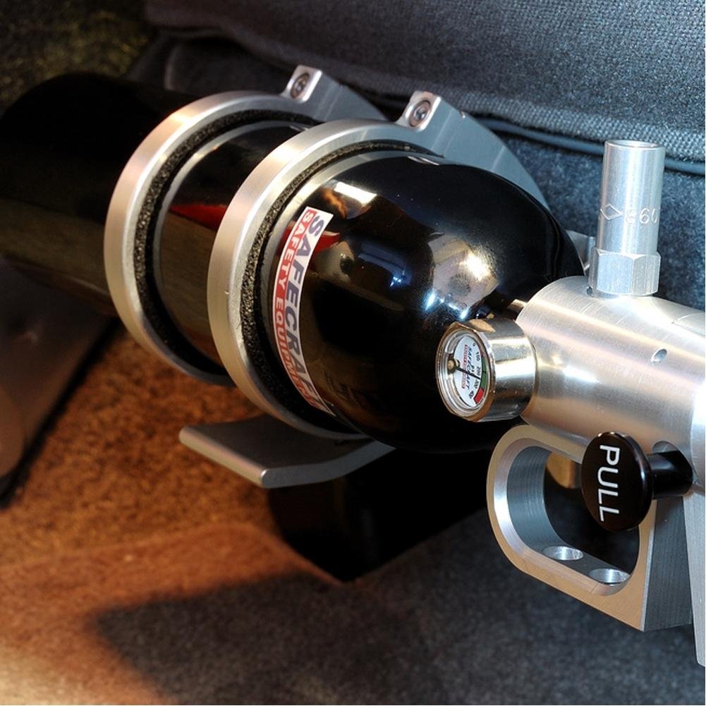 Corvette Universal Fire Extinguisher Mount : Brey-Krause : 1997-2019 C5, C6,C7, Z06, ZR1 & Grand Sport