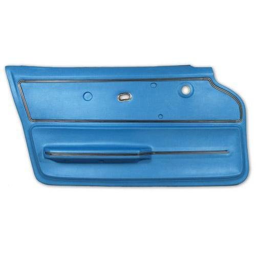 Corvette Door Panel. Bright Blue Coupe With Trim LH: 1967