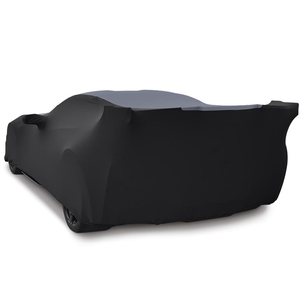 Corvette Ultraguard Stretch Satin Sport Car Cover - Gray/Black - Indoor : C7 Stingray, Z51, Z06, Grand Sport, ZR1