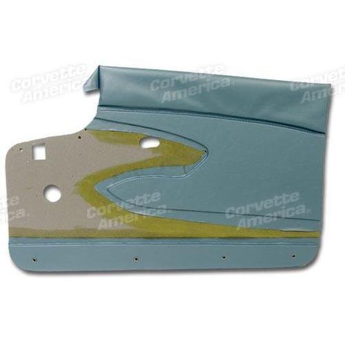 Corvette Door Panels. Turquoise W/O Supports: 1959