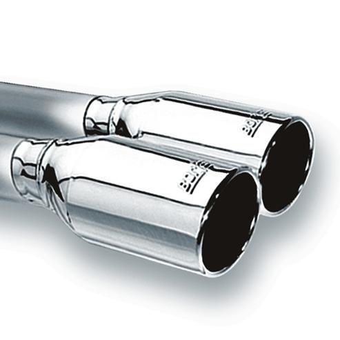 Corvette Exhaust System - Borla "S-Type II" Rear Section - 4" Round Tip : 2009-13 C6