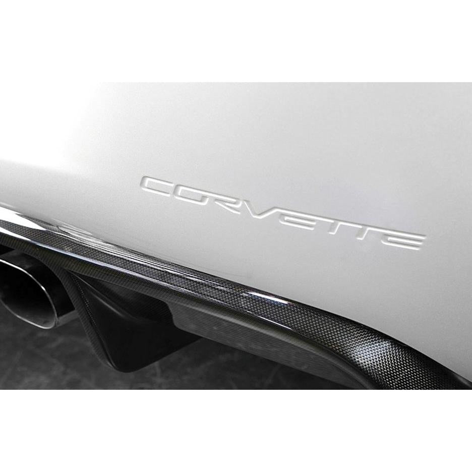 Corvette Rear Diffuser Carbon Fiber with reverse LED when equipped coil-over system only : 2005-2013 C6,Z06,ZR1,Grand Sport
