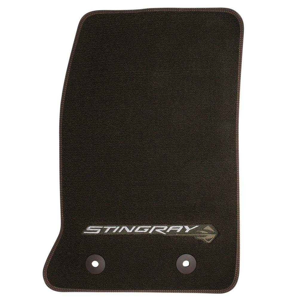 C7 Corvette Floor Mats - Brownstone w/Stingray Logo : C7 Stingray