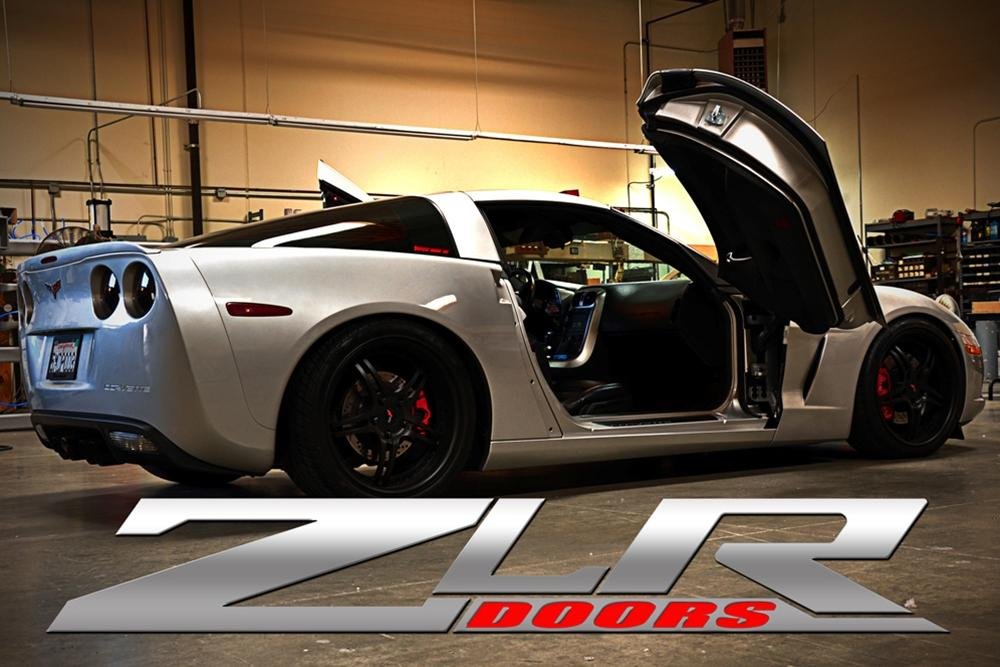 Corvette Lambo Style Vertical Doors - ZLR Hinge Kit : 2005-2013 C6, Z06, ZR1, Grand Sport