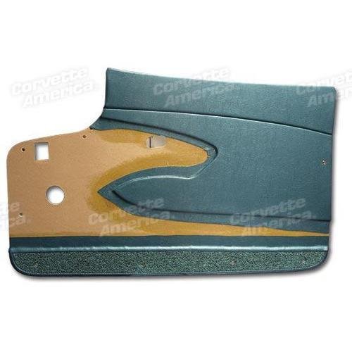 Corvette Door Panels. Turquoise Metal Support: 1960