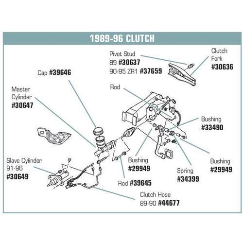 Corvette Clutch Pilot Bushing. ZR-1: 1990-1995