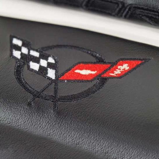 C5 Corvette Door Panel Armrest Cushions w/C5 Logo & Corvette Script : 1997-2004 C5, Z06