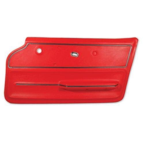 Corvette Door Panel. Red Convertible With Trim RH: 1967