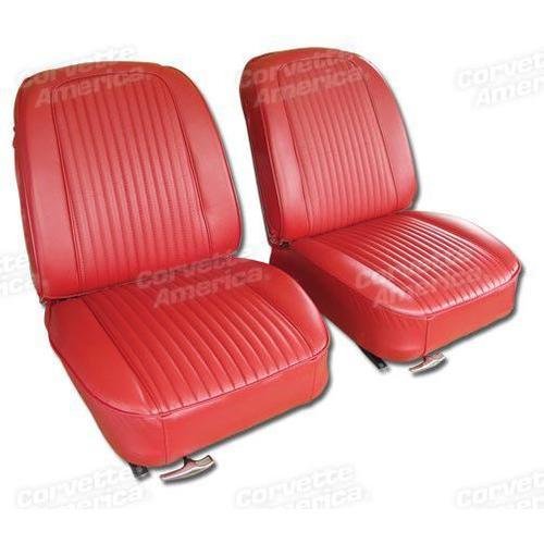 Corvette Leather Seat Covers. Red: 1963