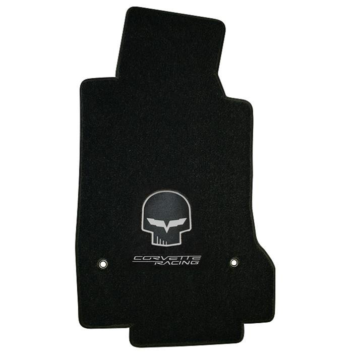 Corvette Lloyd Ultimat Floor Mats - Jake Racing - Yellow or Silver - C6 Early Design 2005-2007 (Post Anchor)