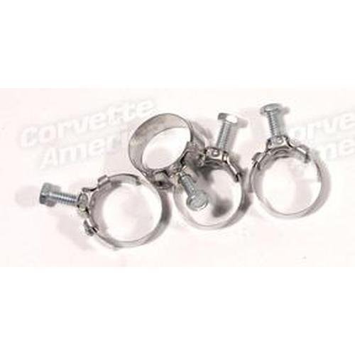 Corvette Fuel Line Hose Clamps. Afb Or Fuel Injection: 1963-1964