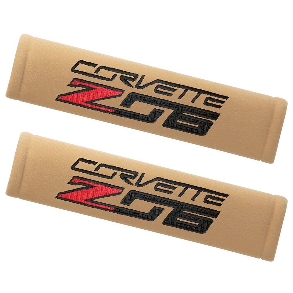Corvette Seatbelt Harness Pads - Embroidered : C7 Z06