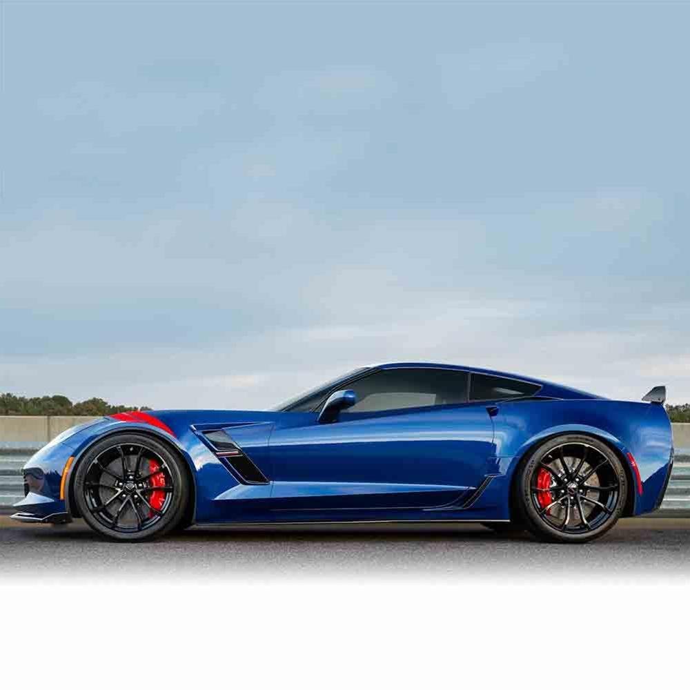 C7 Corvette Grand Sport Centennial GM Wheel Exchange (Set) : Black Chrome 19x10/20x12