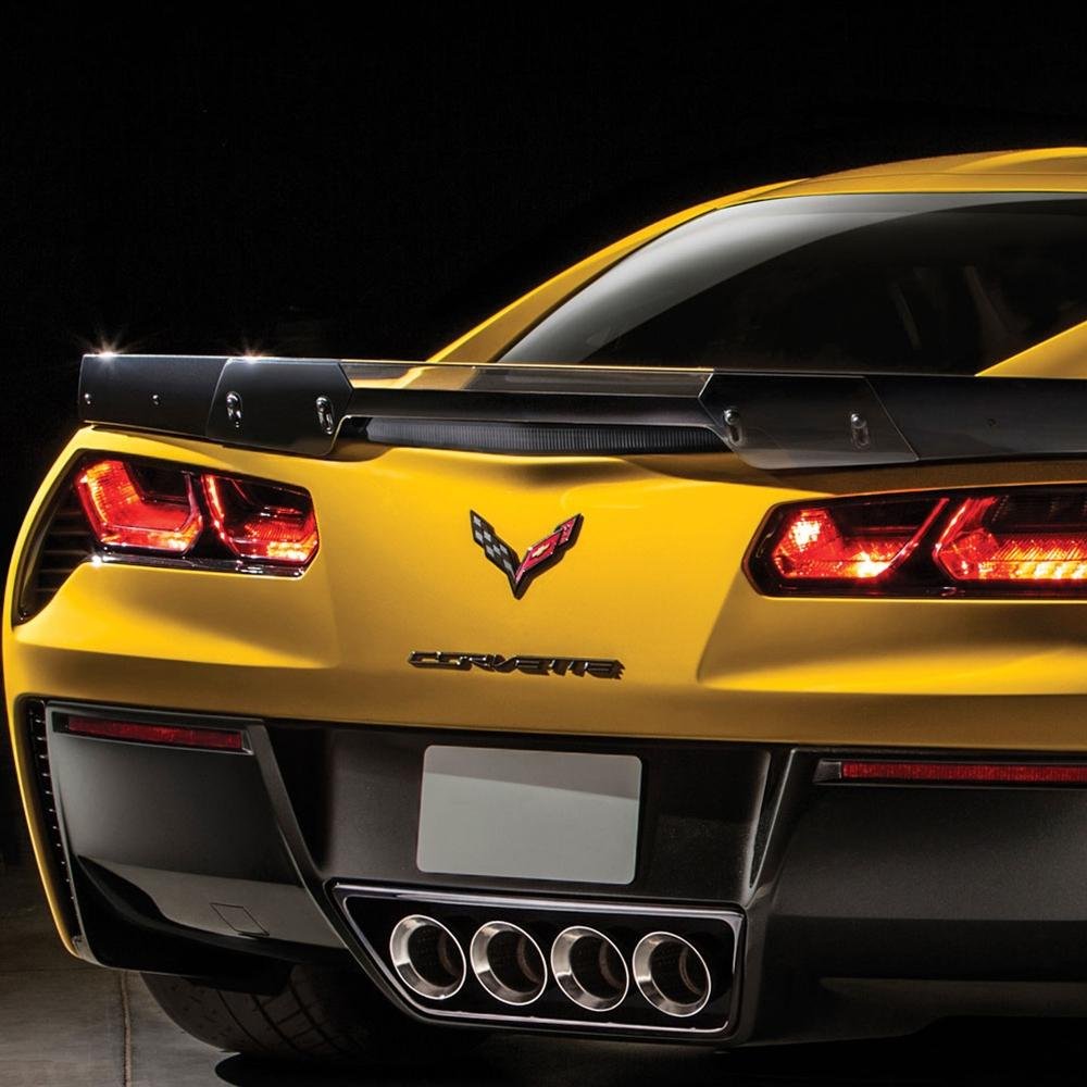 Corvette Genuine GM Stage 3 - Smoked Center Rear Spoiler Upgrade : C7 Z06
