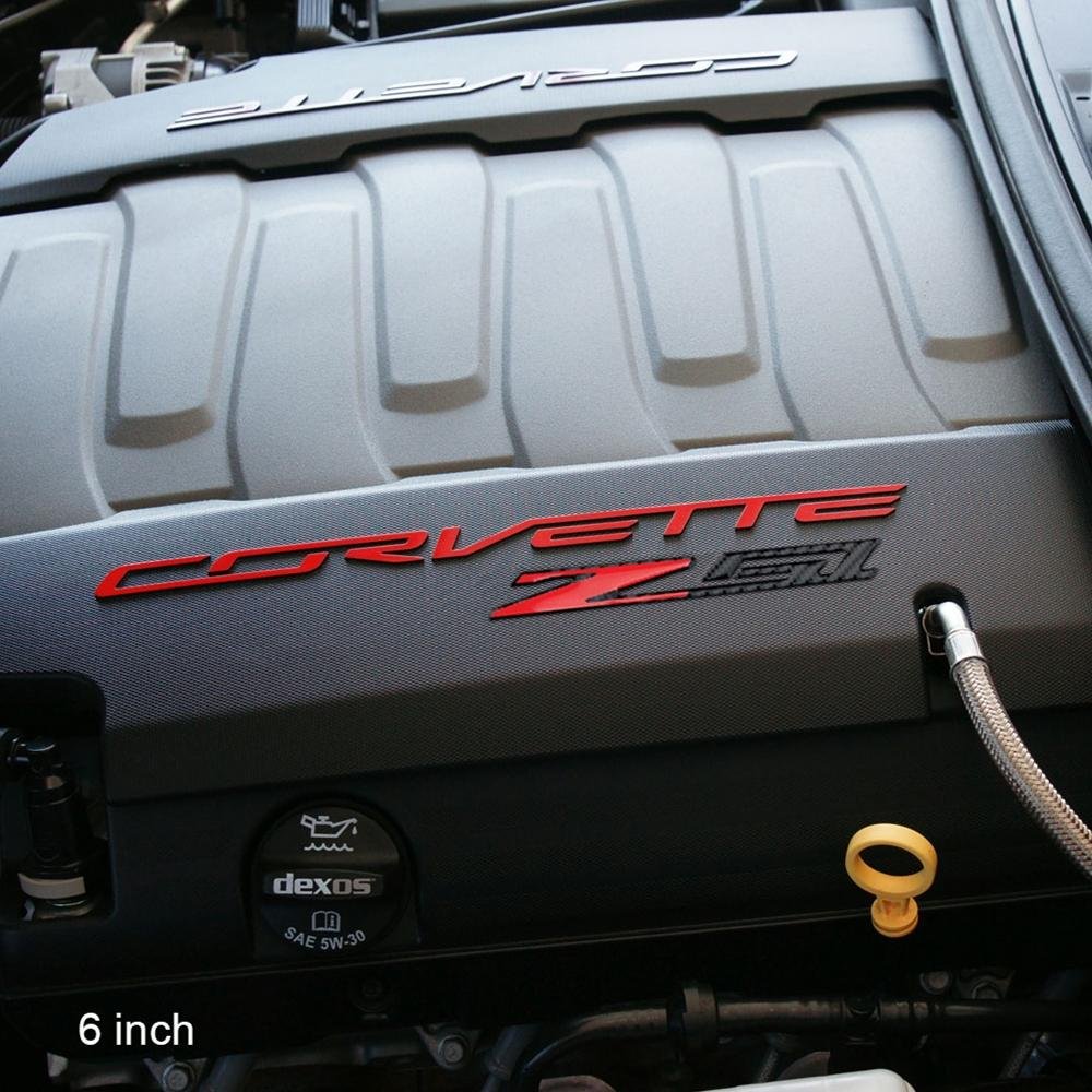 Corvette C7 Z51 Badge/Emblem - Domed - Carbon Fiber Look: C7 Stingray Z51