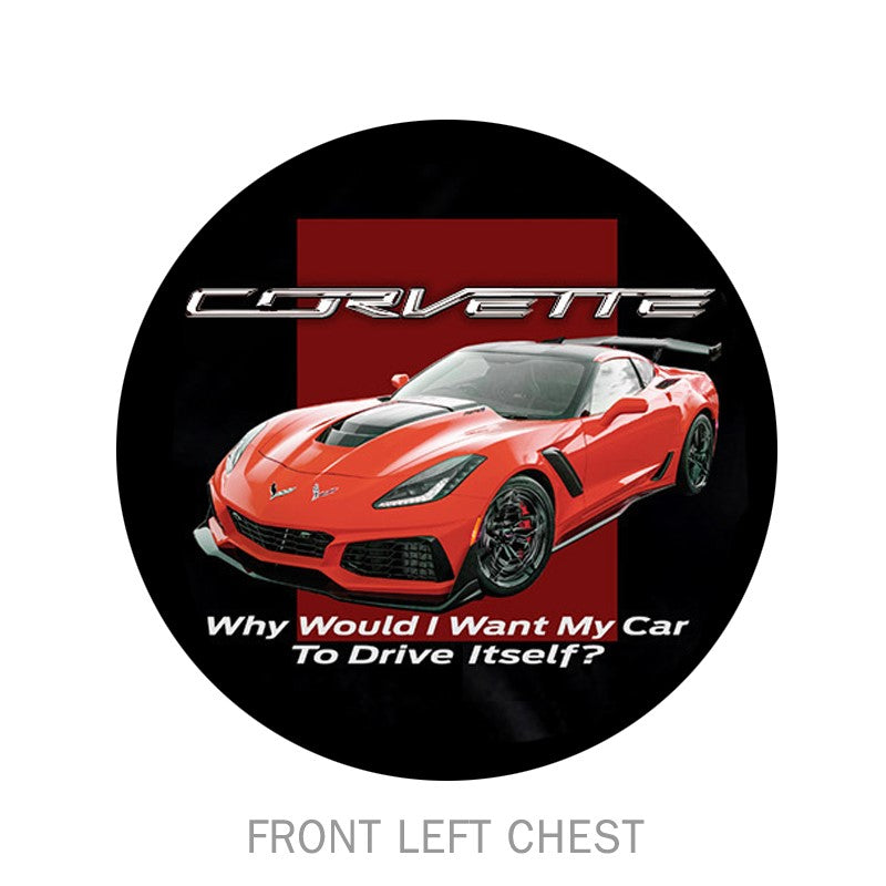 Corvette Drive Itself Tee Shirt - Black : C7