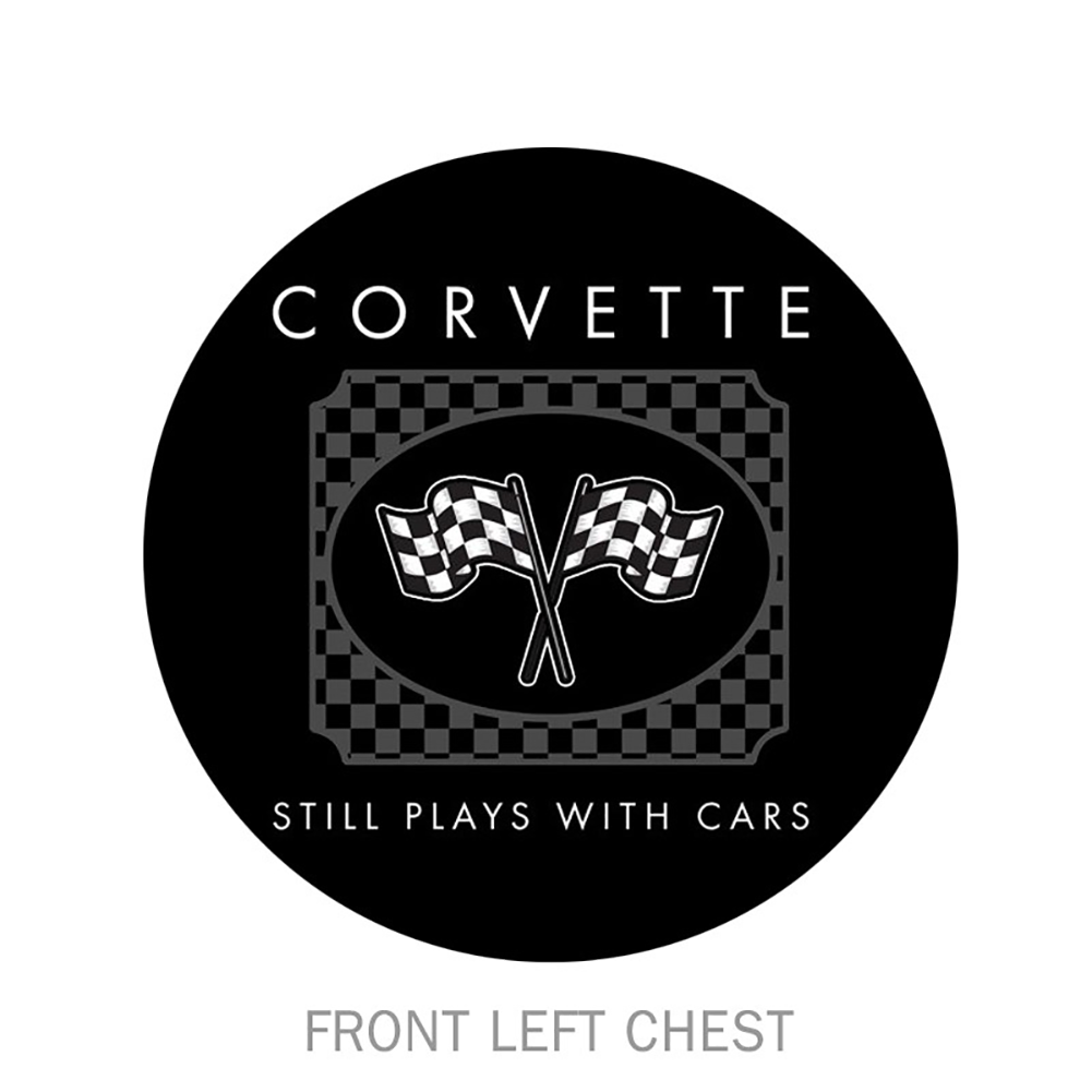 Corvette Still Plays With Cars Tee Shirt - Black