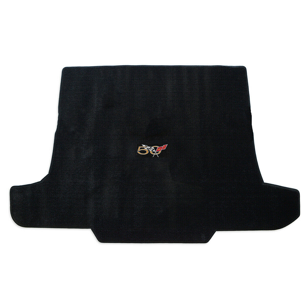 Corvette Cargo Mat with Embroidered 50th Anniversary Logo - Convertible : C5