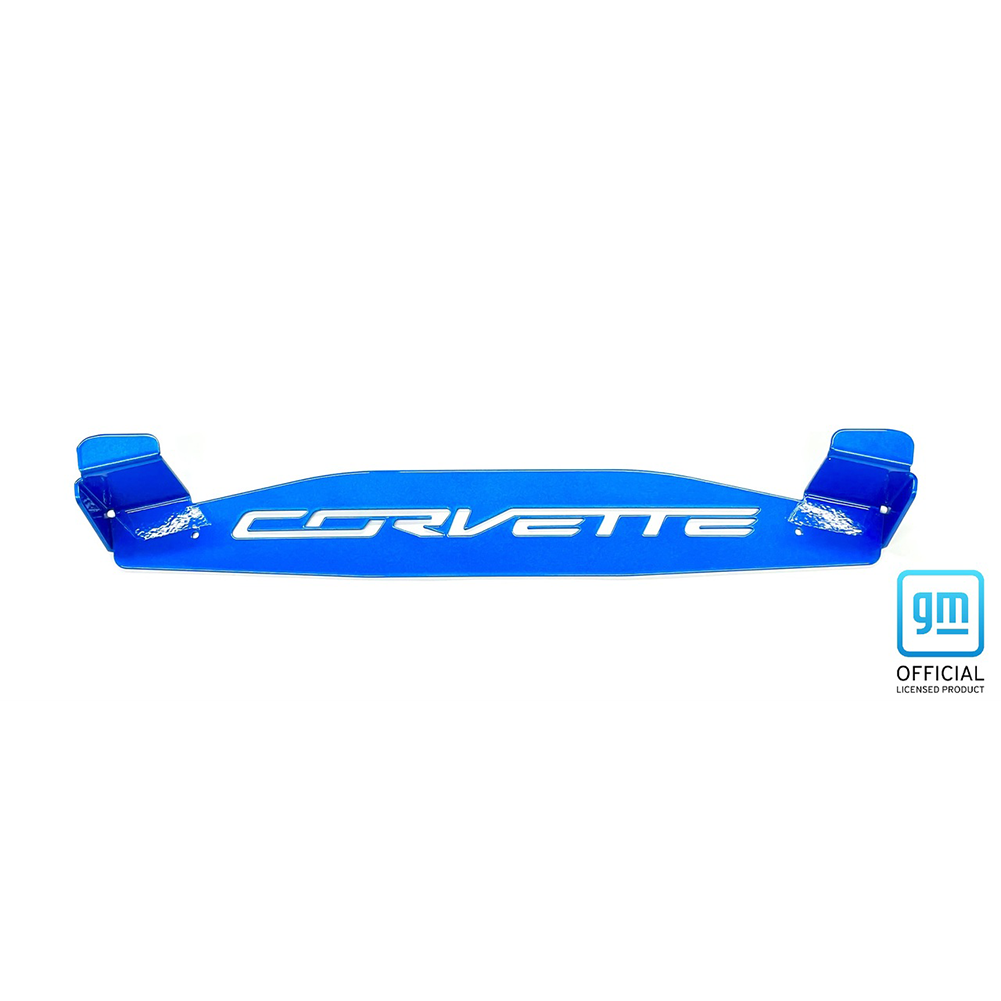 Corvette Coupe Wall Mount Roof Rack W/ Corvette Script - Blue : C6, C7 & C8