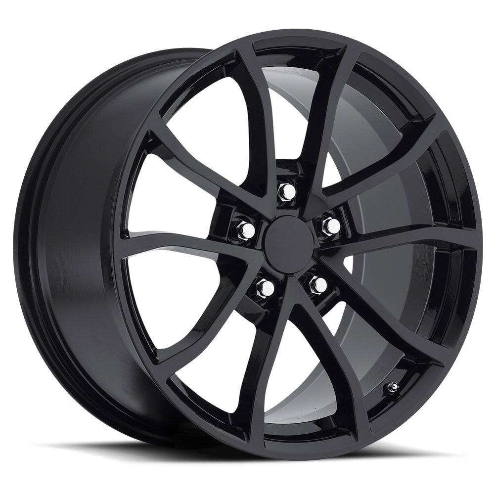 Corvette Centennial Special Edition Cup Style Reproduction Wheels (Set) : Gloss Black 18x8.5 / 19x10 C5